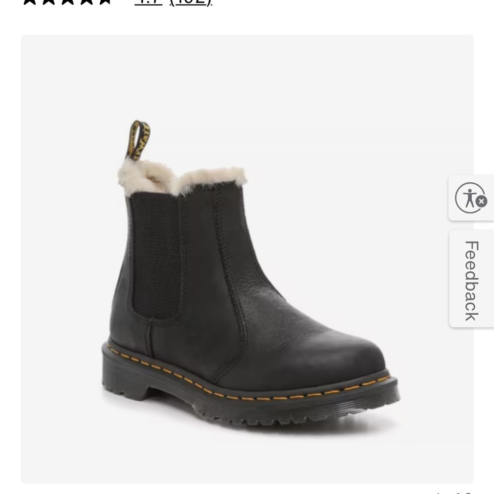 Dr. Martens Faux Fur Lined Chelsea Boot